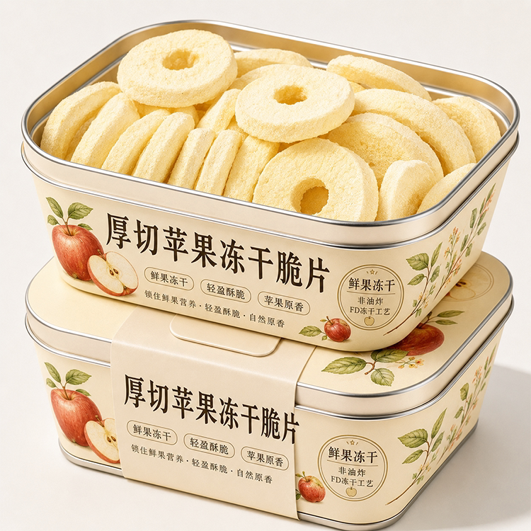 冻干苹果干无添加烟台水果干零食原味厚原切烘干苹果脆干苹果脆片