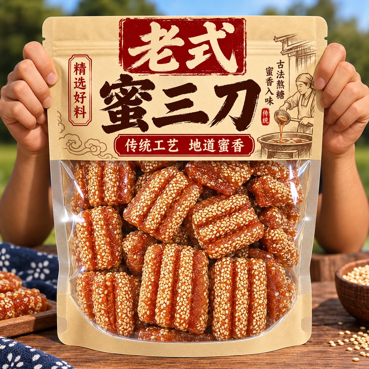 山东特产蜜三刀官方旗舰店老式传统果子糕点心健康零食品小吃休闲