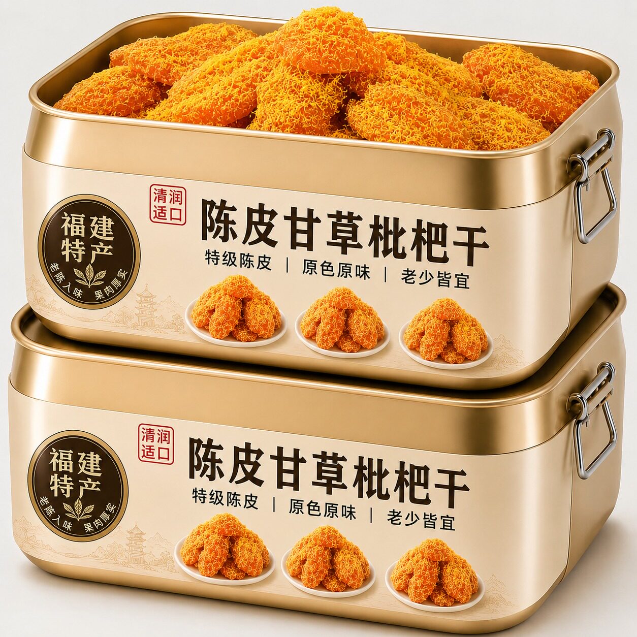 陈皮甘草枇杷干官方旗舰店正品福建云霄特产原味无添加孕妇零食图片