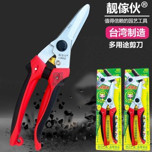 台湾进口靓家伙862修枝剪采摘剪果树剪鲜花剪省力剪园艺工具剪刀