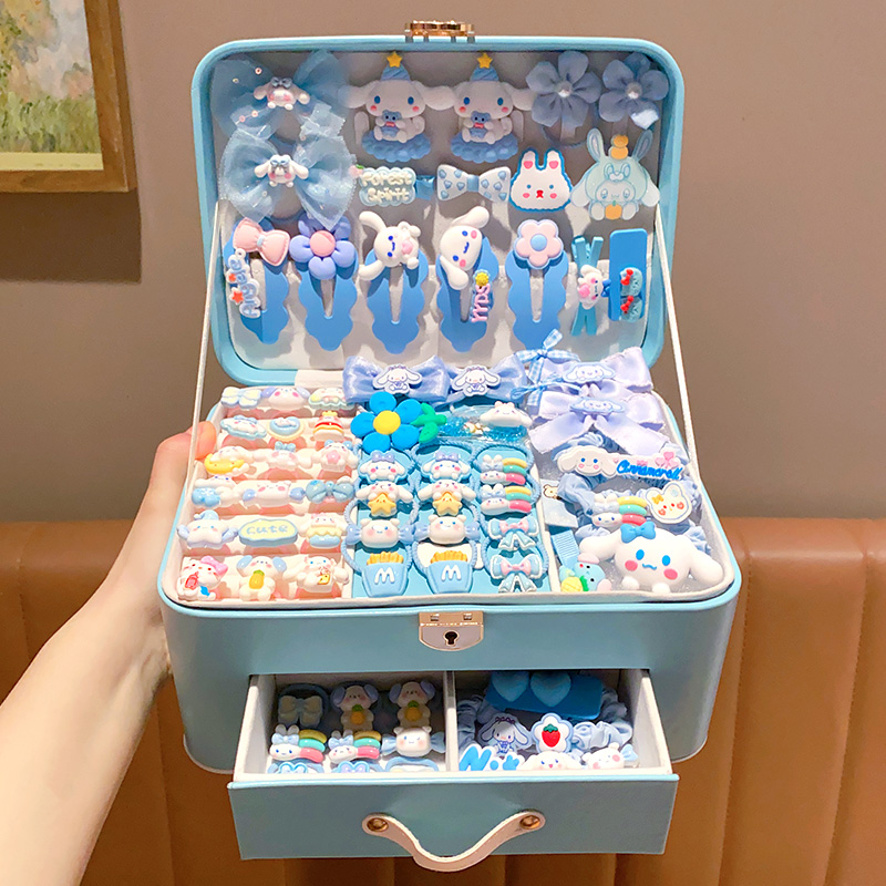 玉桂狗女孩生日礼物儿童发饰礼盒