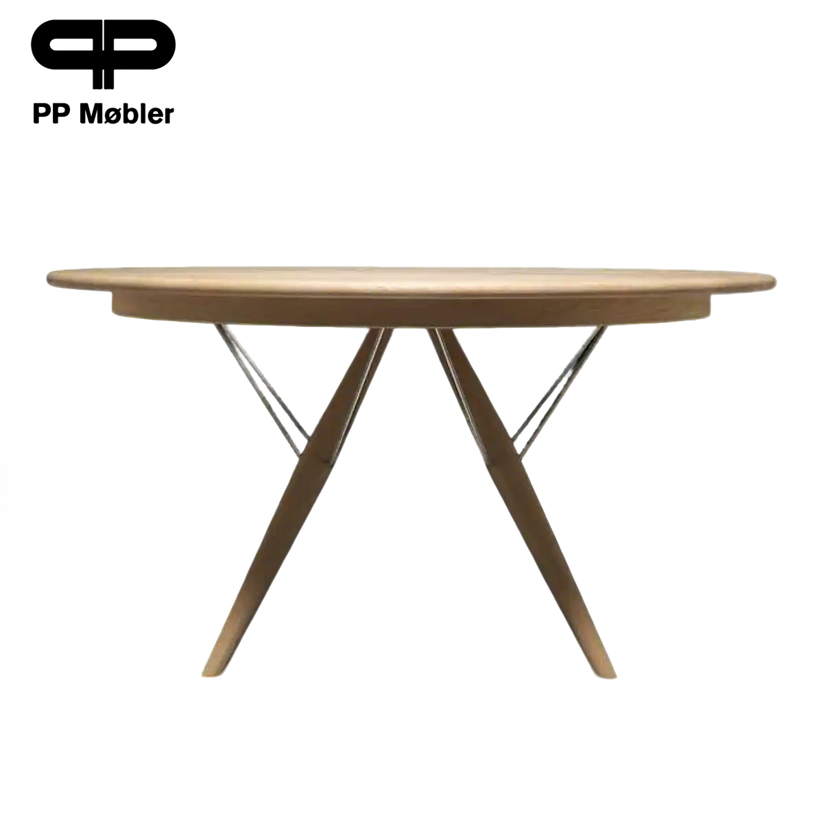 【原装正品】丹麦  pp75 |  圆形餐桌 Hans Wegner 大师作品 丹麦