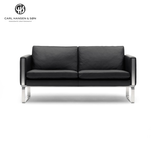 【原装正品】丹麦 Carl Hansen CH101-104 |  真皮沙发 不锈钢腿