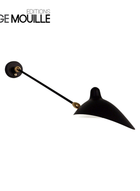 【原装正品】法国 Serge Mouille | Wall lamp 1 arm 2 swivels单