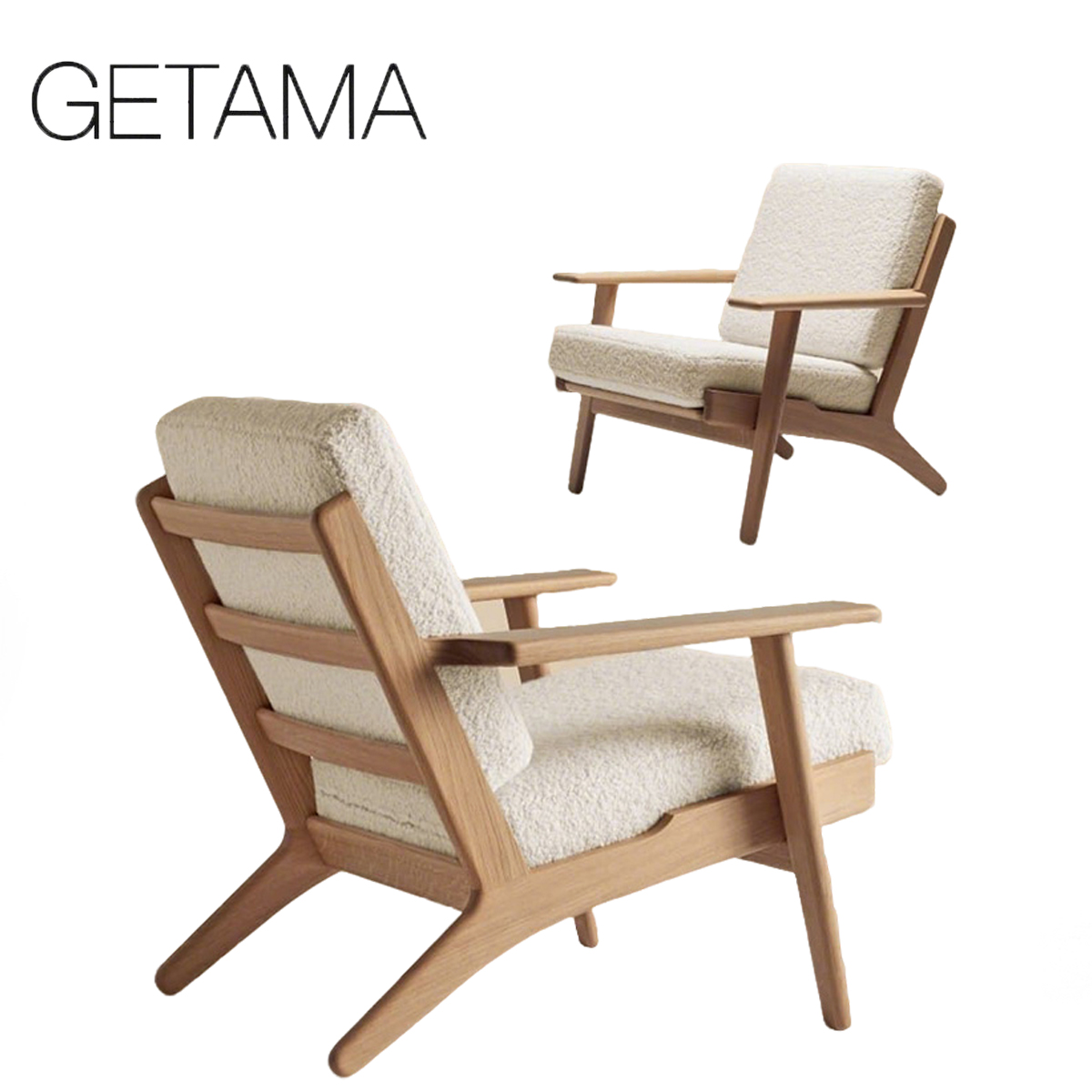 【原装正品】丹麦Getama | GE290 沙发休闲椅低版脚凳Hans Wegner