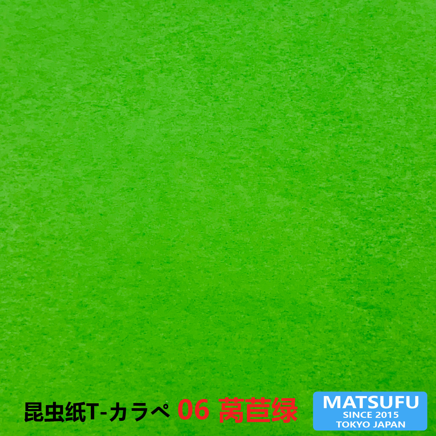 日本进口昆虫纸单色06莴苣绿超薄19克动物折纸花艺纸包装纸手工纸