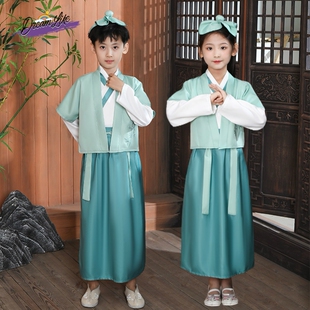 孔融让梨国学服牧童三字经神笔马良演出服儿童汉服男古代书生服装