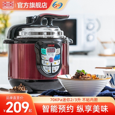 Double Happiness/双喜 YBXB20-60A电压力锅家用智能2L/3L电饭约