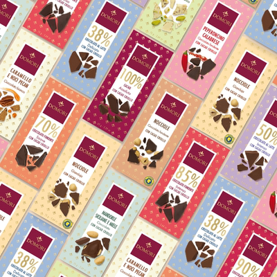 Domori criollo克里奥罗拼配黑巧克力牛奶坚果白巧排块意大利进口