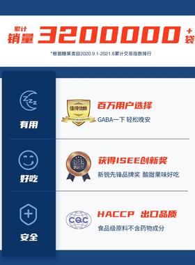 BUFFX睡眠软糖GA非B氨基丁酸糖果蓝FKWbu Aff褪黑素放松