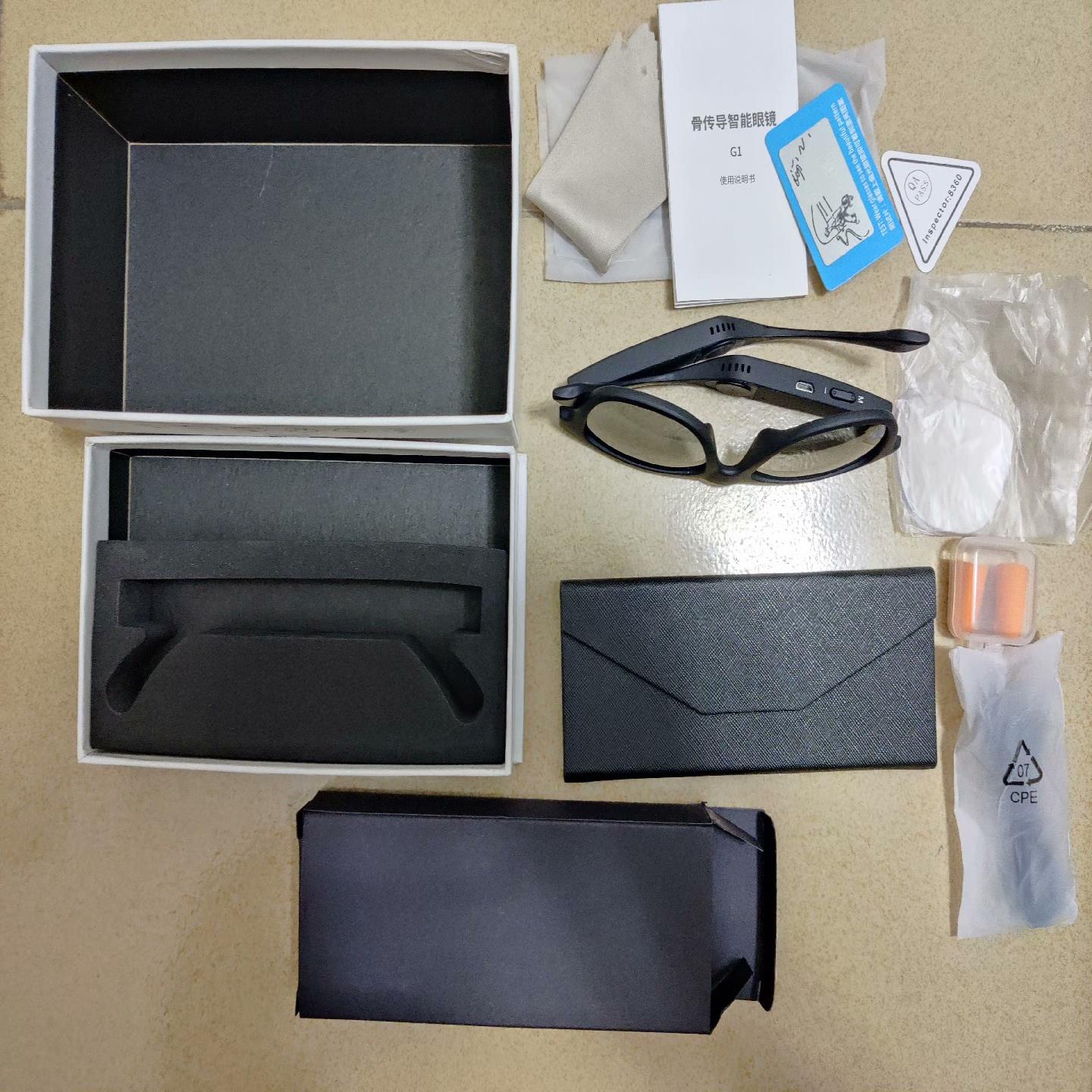 FEEBEAU/斐陛  智能眼镜耳机G1，骨传导蓝牙耳机，一