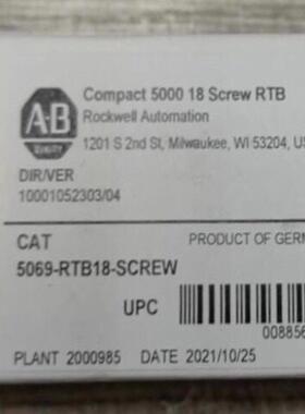 5069-RTB6-SCREW 全新原装正品