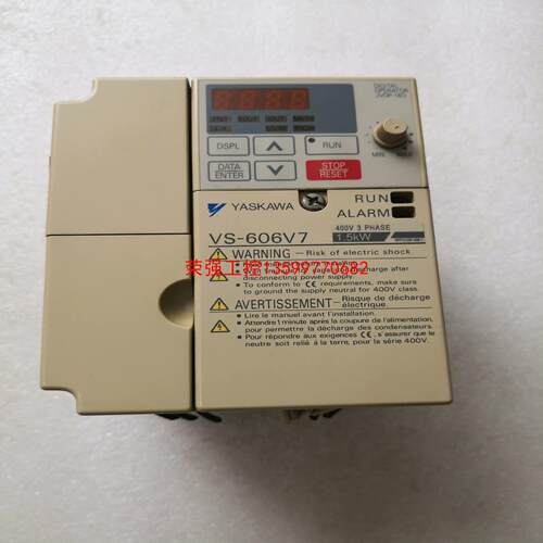 【荣强工控】安川变频器CIMR-V7AT40P4 1.5KW拆机包好，成