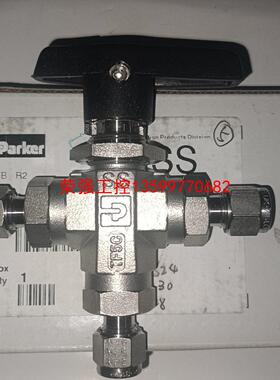 【荣强工控】Parker M6A-B6XJ2-SSP，Φ6卡套三通球阀，
