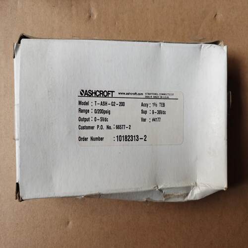 ASHCROFT雅斯科压力传感器全新带装