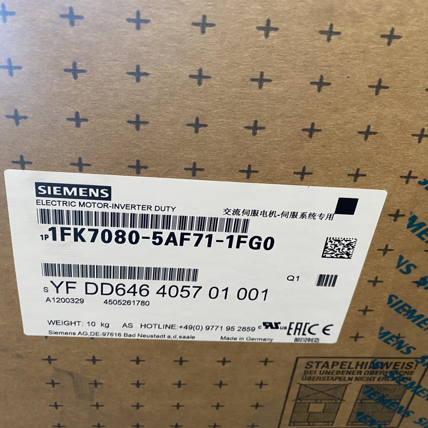 （设备配件）1FK7080-5AF71-1FG0同步伺服电机西门子2.1