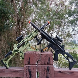 创利达电动MP5玩具枪振动八音AR15冲锋抢旋转模型灯光儿童玩具