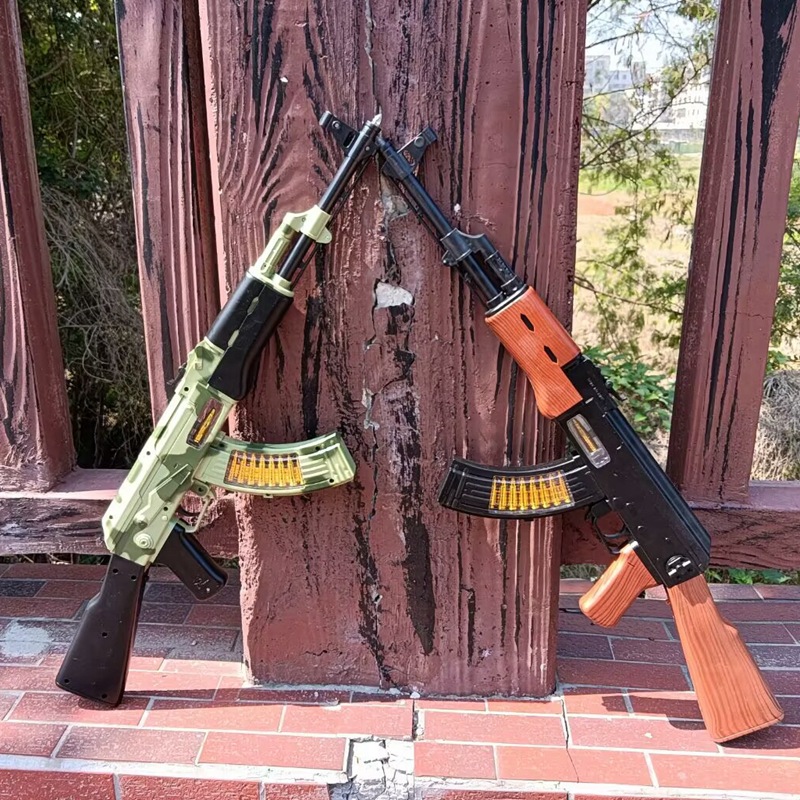创利达电动Ak47玩具枪振动八音灯光户外模型M47狙击枪儿童玩具