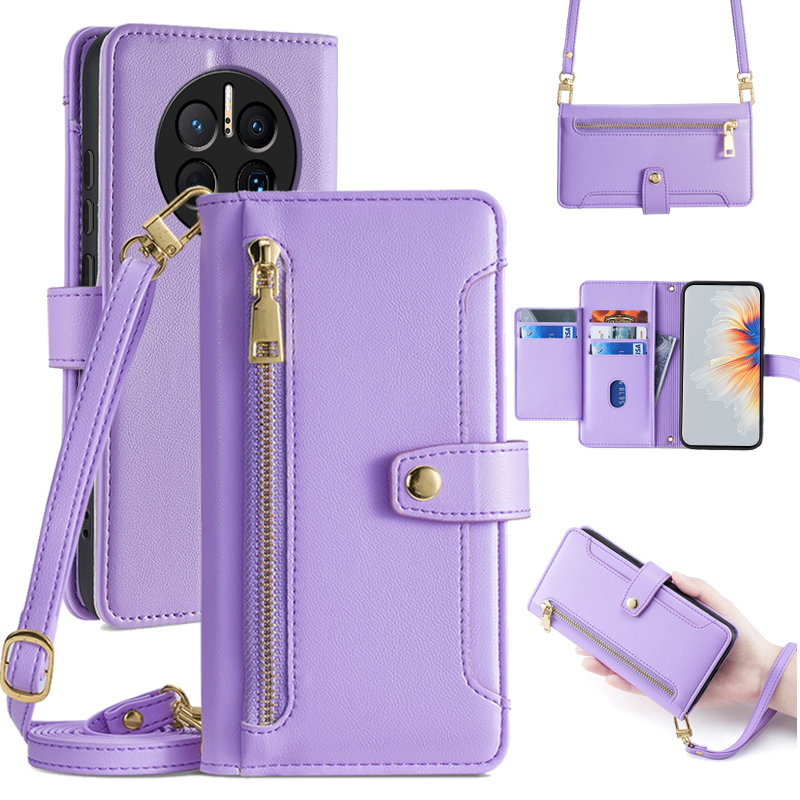 华为mate50/50Pro斜挎翻盖手机壳