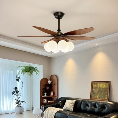 红品爱家中古风客厅风扇灯法式复