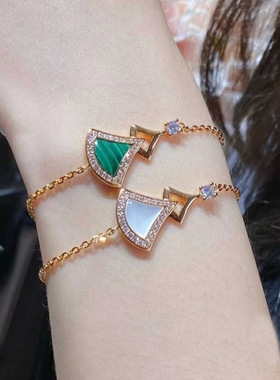 ITAILIBVIGARI18K金白贝母手链