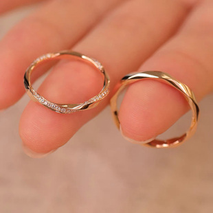 法国Drame莫比乌斯环情侣对戒轻奢小众2025新款纯银戒指一对