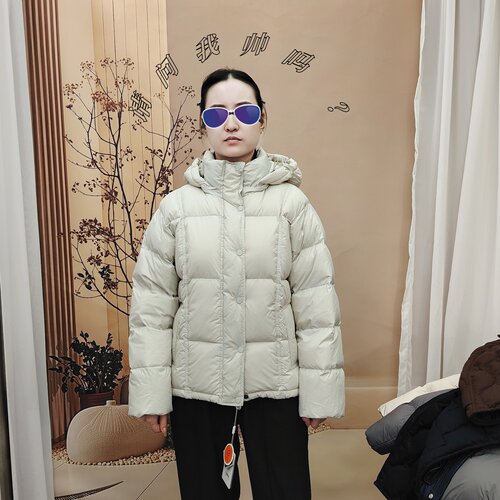 2026年冬季新款短款连帽羽绒服女加厚保暖面包服外套情侣款6628款