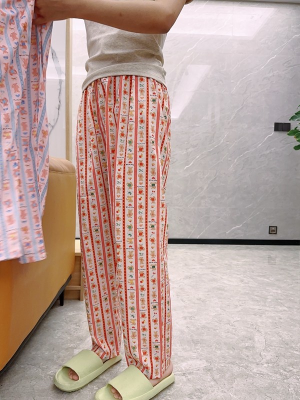 减龄可爱小熊纯棉长裤