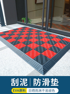 户外门防水防滑地垫户外庭院拼接脚垫塑料裁剪门垫商业入口地毯