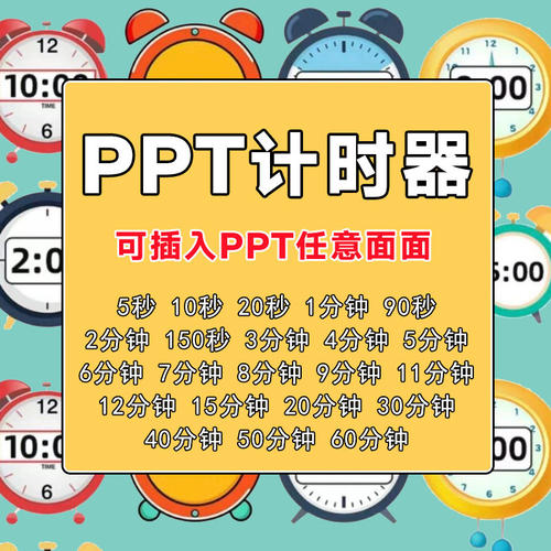 ppt倒计时插件演讲倒计时提醒器免安装公开课活动PPT嵌入动画计时