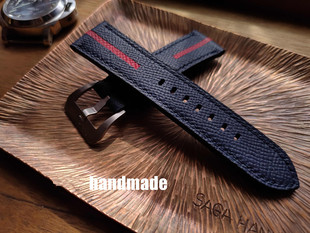 手工表带定制掌纹小牛皮夹心简洁时尚男女适用手表配件针扣包邮