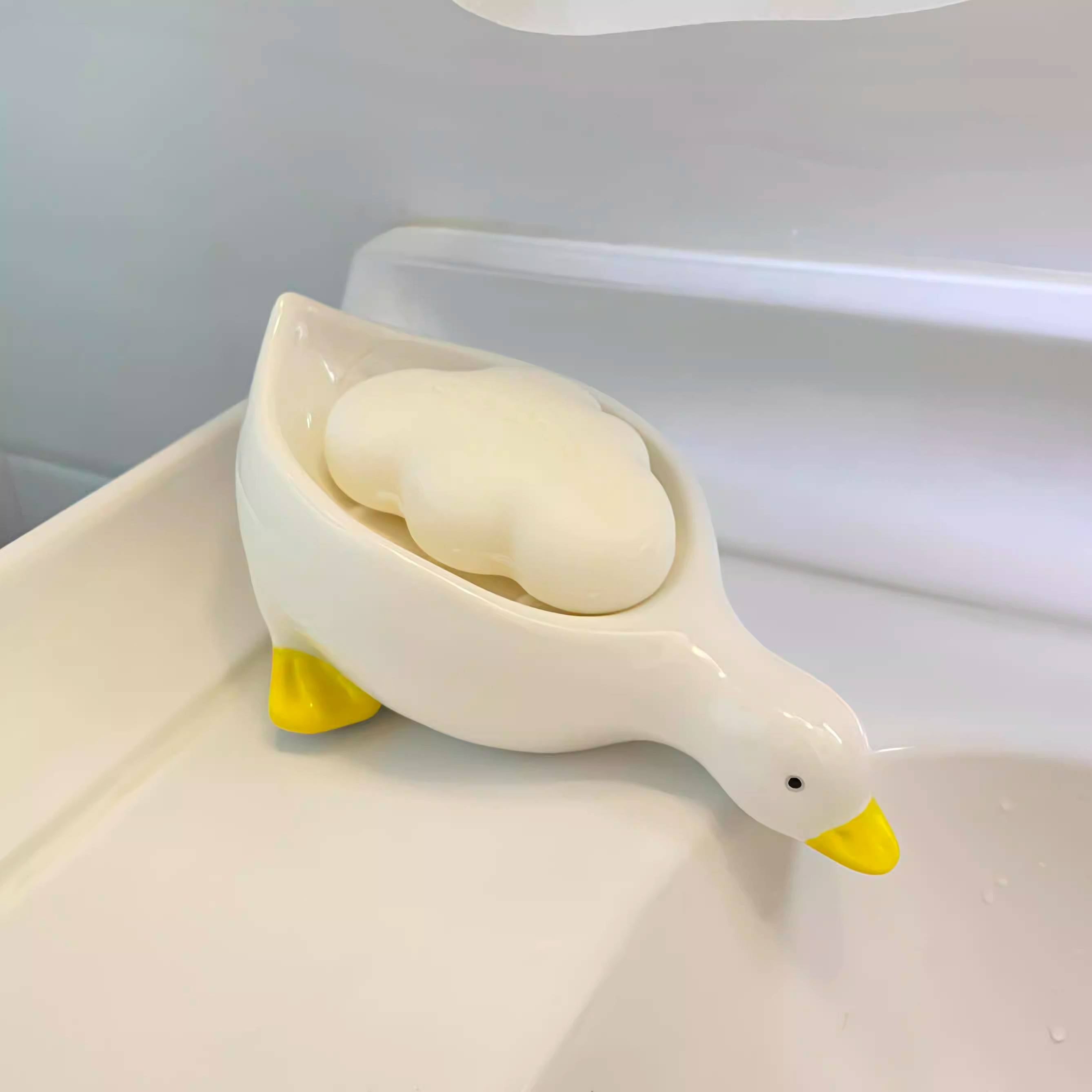 陶瓷卡通肥皂盒不积水