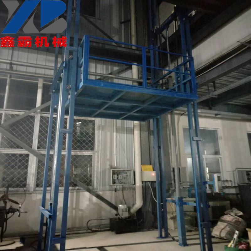 导轨式升降平台 钢结构液压升降货梯 2 3 5吨固定式液压装卸平台