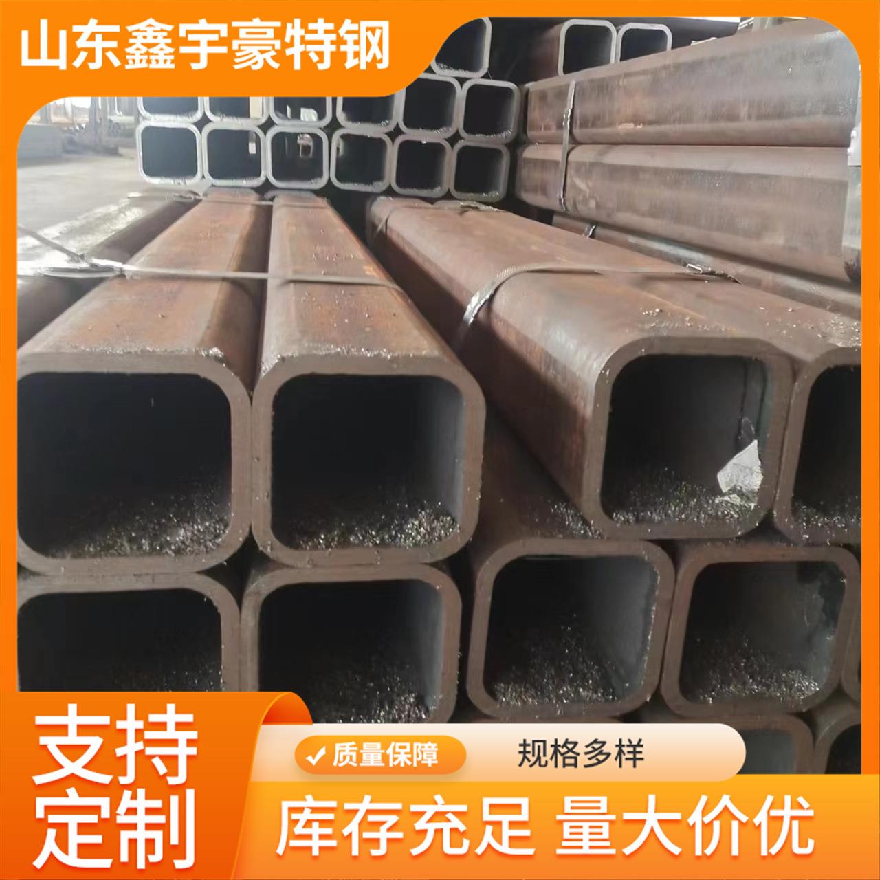 厚壁无缝Q345大口径方矩管Q235镀锌铁方通方钢管零切