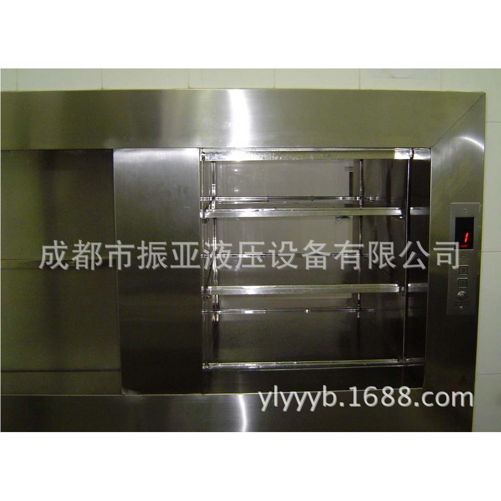 定做曳引机式钢丝绳传菜机/杂物电梯/酒店液压电动窗口式食物餐梯