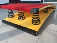 Взрослый 60x120 Верхний и нижняя пластина шесть пружинных красной ковровой дорожки