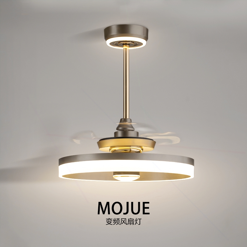 摩爵餐厅吊扇灯一体变频智能简约
