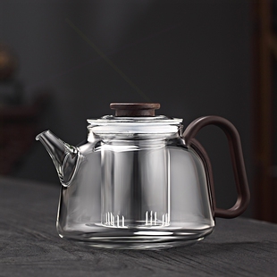 花茶壶过 玻璃泡茶壶耐高温加厚纯玻璃养生滤电陶炉小型煮茶壶套装