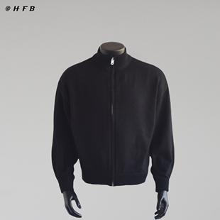 小个子特制款 拉链针织立领长袖 HFB 短款 毛衣男MFY201 秋冬美式