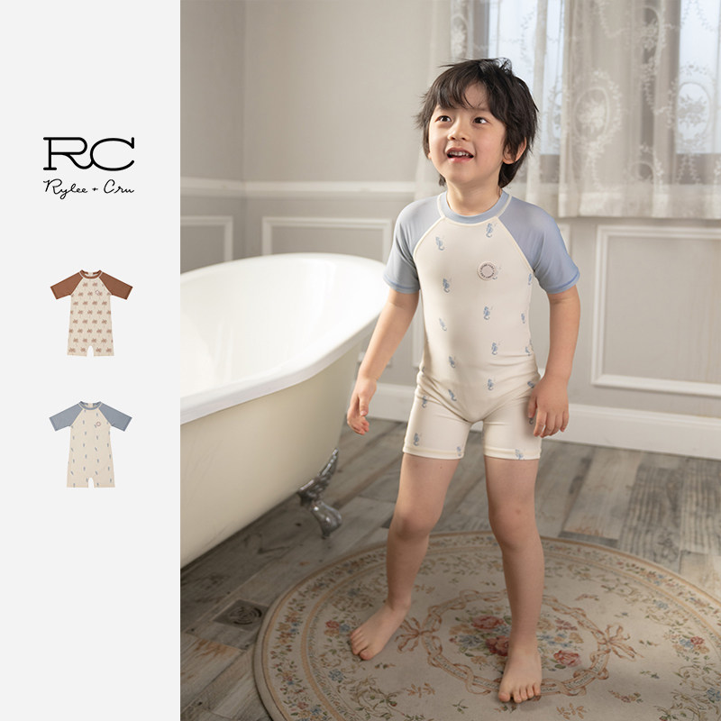 ryleecru連體泳衣男童泳衣