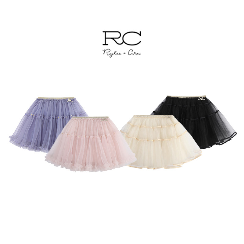 ryleecru女童大裙摆蓬蓬网纱裙