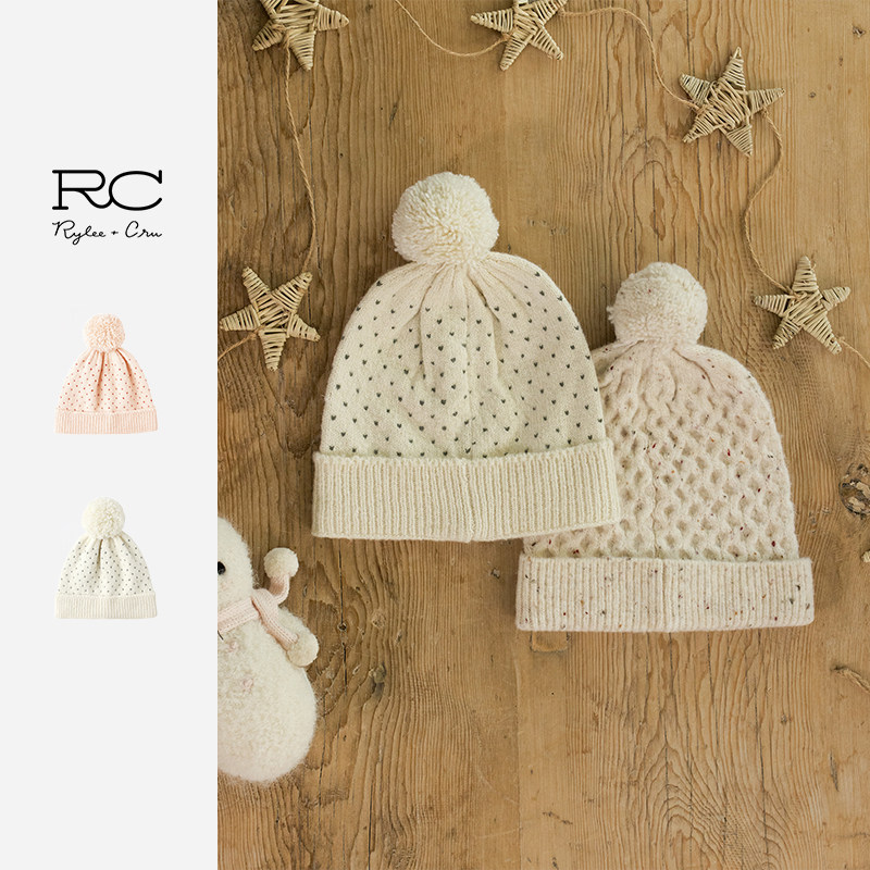 RyleeCru官方正品儿童帽子秋冬保暖针织帽25冬1上新