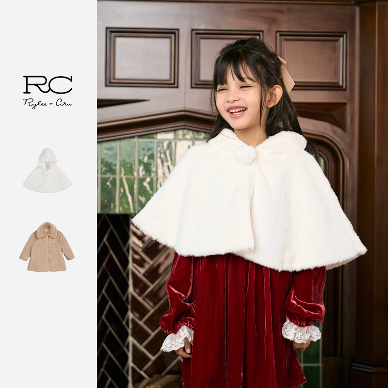 Rylee Cru官方正品儿童披肩斗篷女童外套