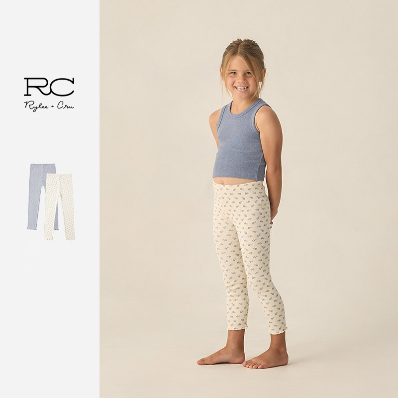 RyleeCru童装官方正品女宝裤子打底裤女童长裤26春2新品