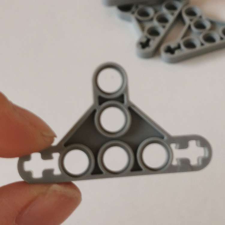 兼容某高99773国产积木小颗粒科技机械通用零散装配件3x5三角臂薄