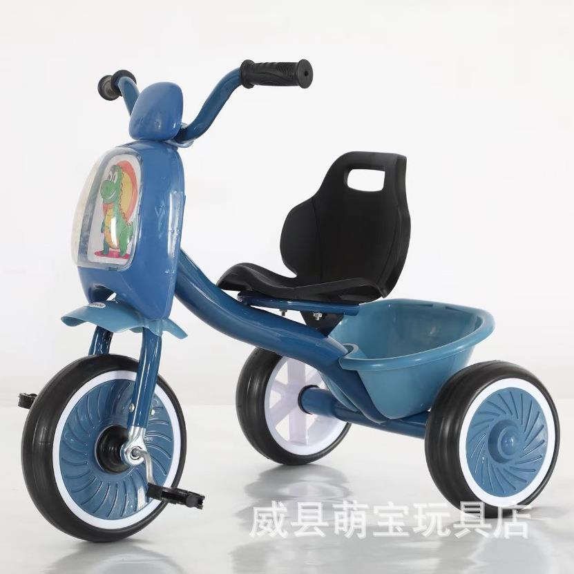 出口款儿童三轮车脚踏车2-4岁男孩女宝宝玩具车加大座位安装