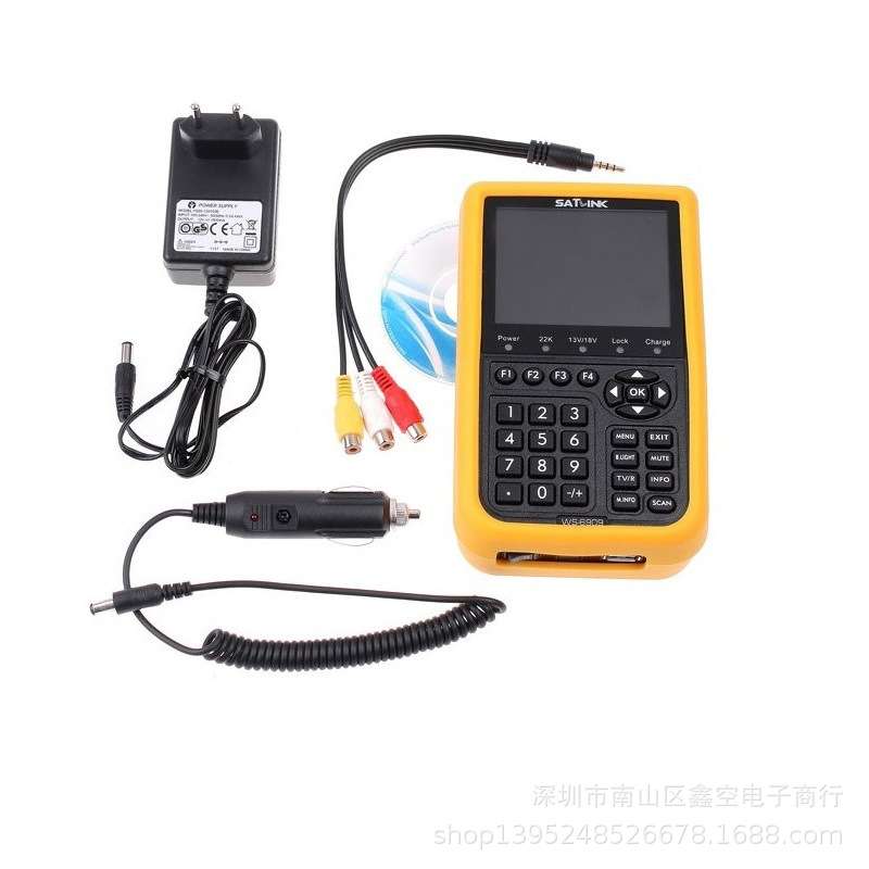 Satlink WS-6909 DVB-S/T地面波数字调星寻星仪Satellite Finder