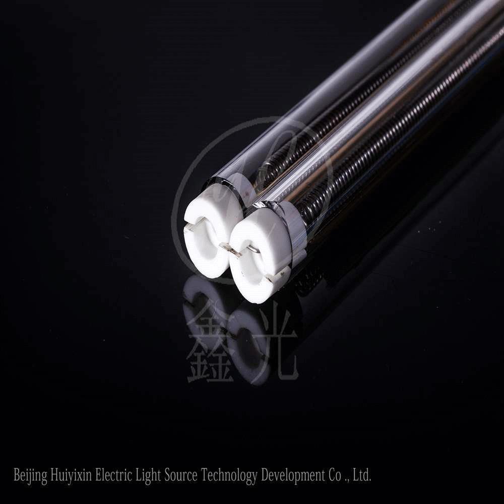 加工定制3KW镀金红外线灯15*33大双管短波涂金红外线灯