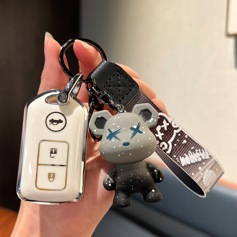 适用丰田汽车07/08/09/10/11款凯美瑞汉兰达老款小车钥匙包套扣壳