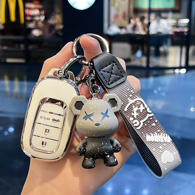 适用本田23/24/25款英仕派雅阁保护遥控器男女车锁匙扣壳钥匙包套